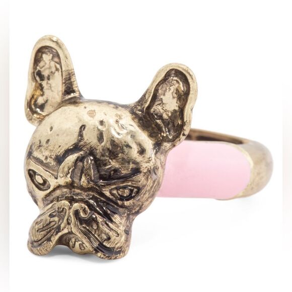 Betsey Johnson Frenchie enamel ring - Picture 8 of 9